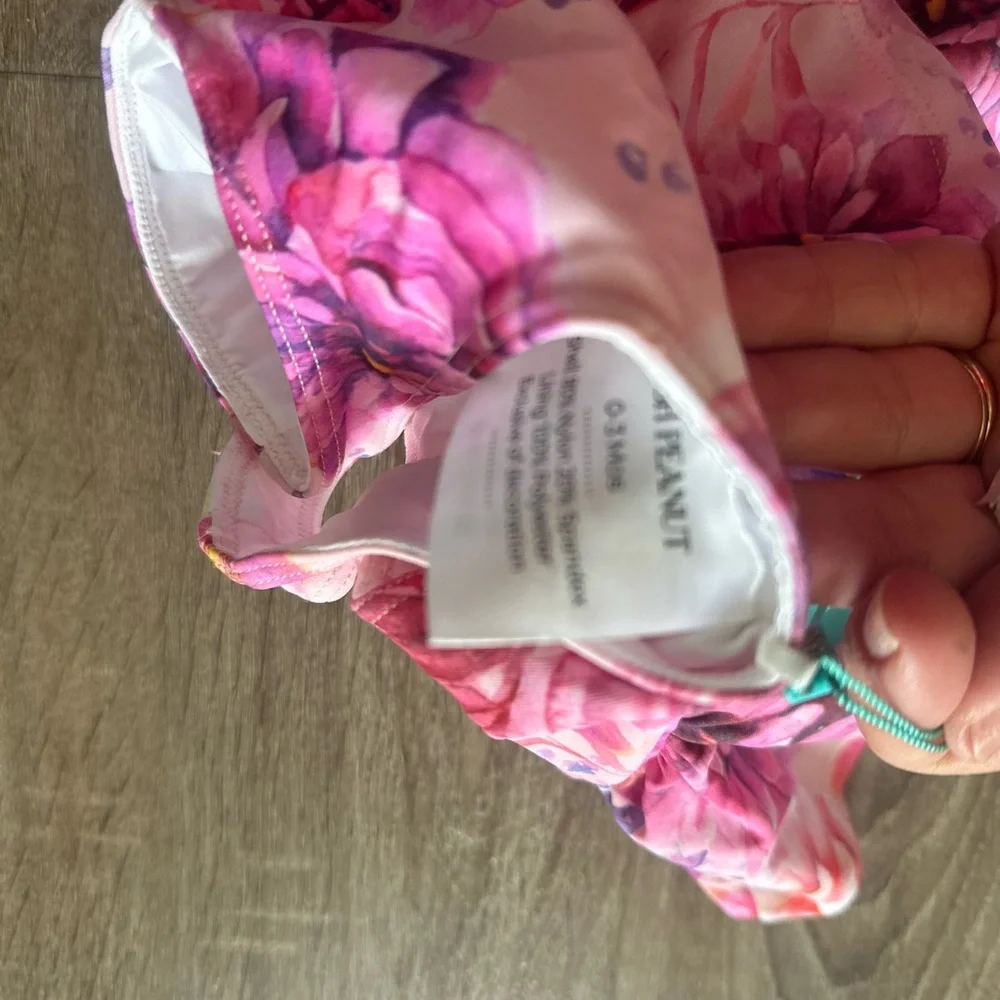 Posh Peanut Infant Swimsuit‎ Twirl Skirt Amira Floral Bathing Suit 0-3 month